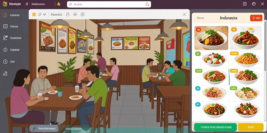 Screenshot menunjukkan grafis dalam game yang memukau.