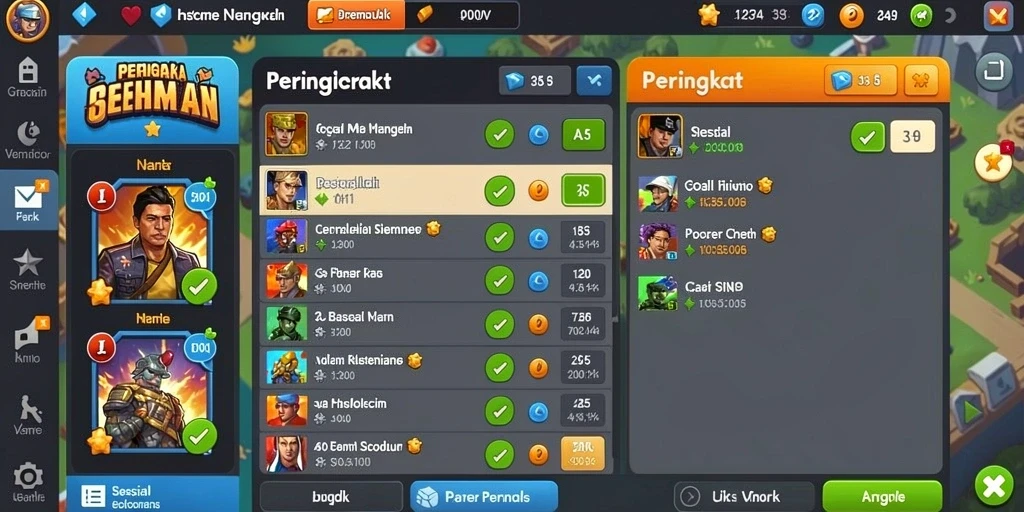Tampilan awal permainan dengan pilihan tema yang memukau.