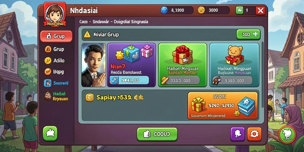 Tampilan awal yang menarik saat memulai ACEPARTY.