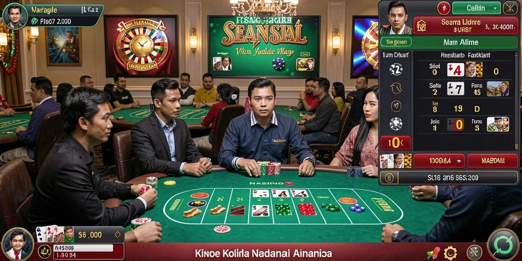 Antarmuka utama AMPER88 yang menarik.