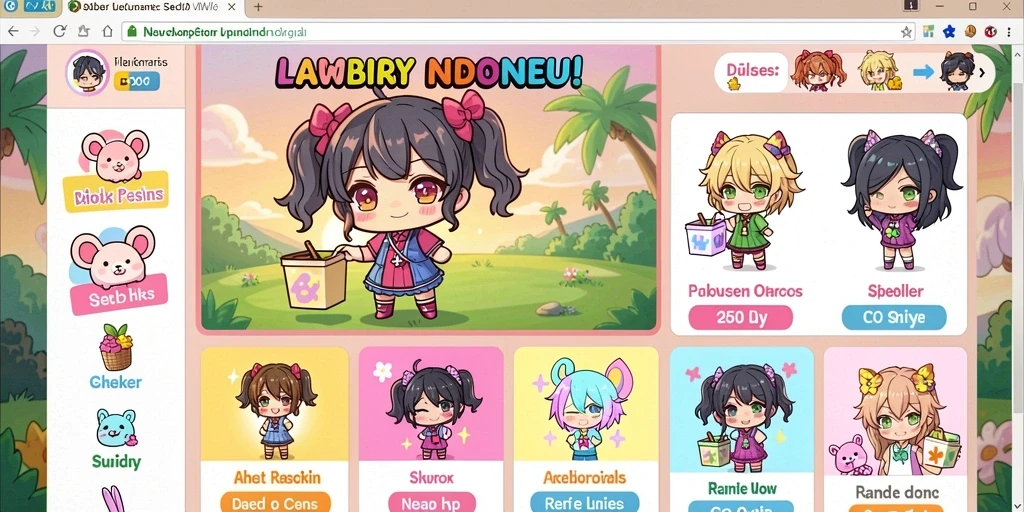 Screenshot menampilkan antarmuka awal game BOS5000 yang menarik.