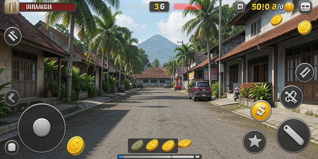 Screenshot menunjukkan pilihan permainan yang beragam.