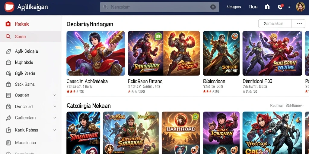 Tampilan antarmuka menarik dan mudah dinavigasi.