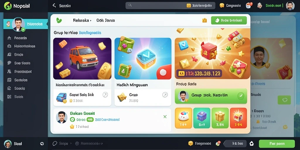 Screenshot fitur utama permainan yang menarik.
