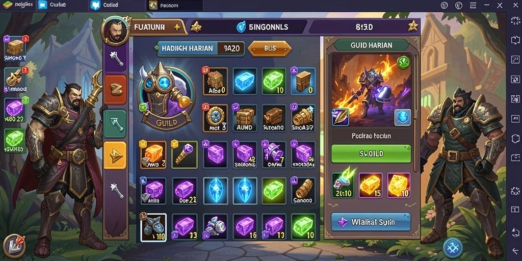 Screenshot aplikasi PROSLOT dengan tema petualangan yang menarik.