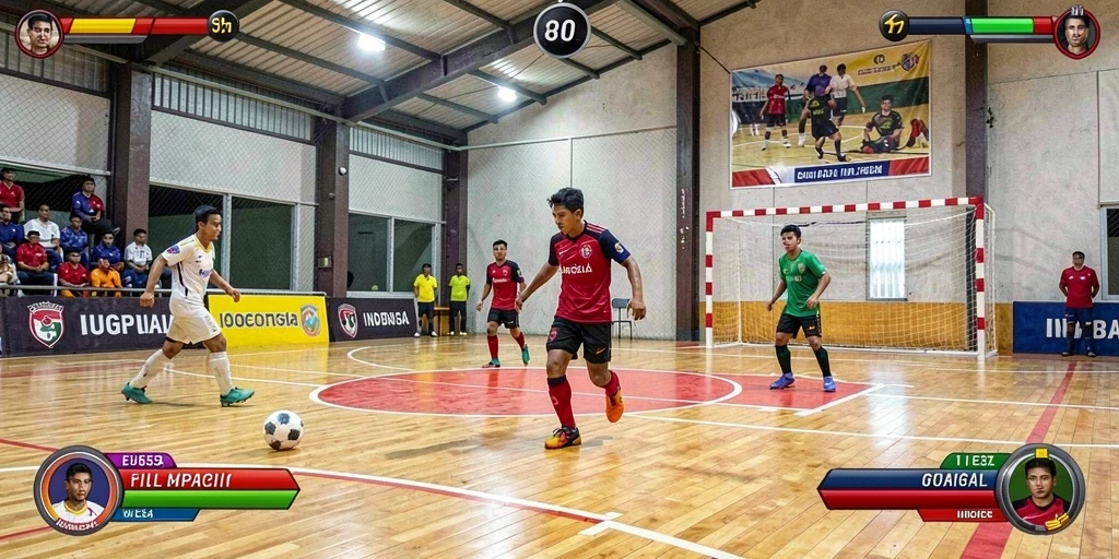 Tampilan karakter yang dinamis dan menarik.