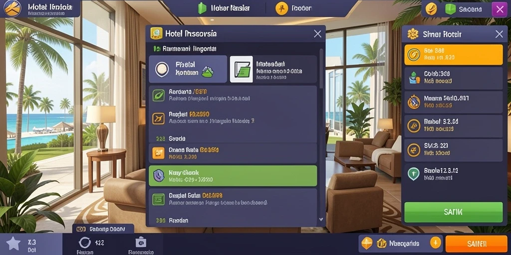 Tangkapan layar memperlihatkan karakter yang dapat di-upgrade.