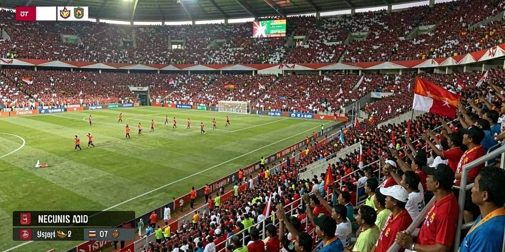 Tangkapan layar aksi pertandingan hoki yang seru.